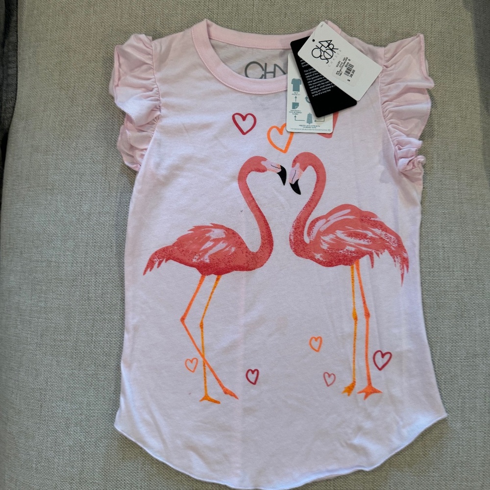 Chaser Flamingo Sleeveless T-shirt - 8 - NWT